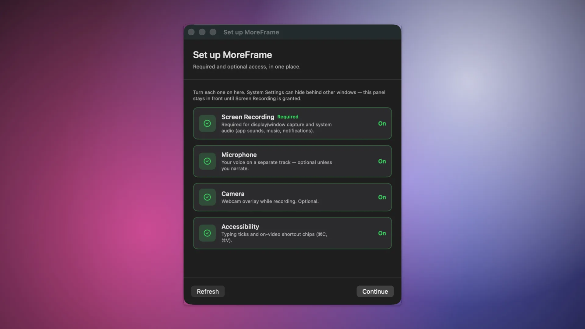Setup Permission
