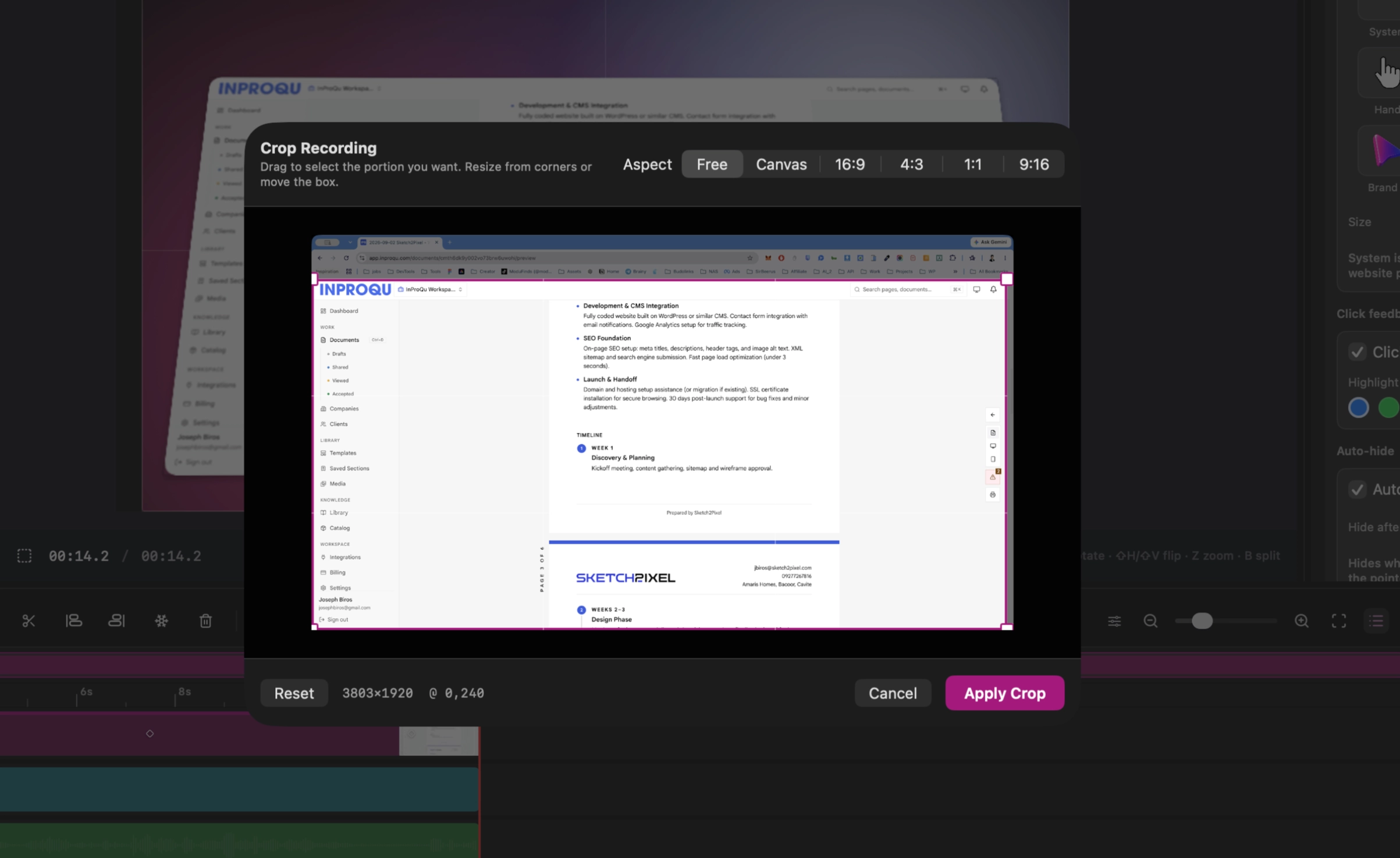 Two windows in one video